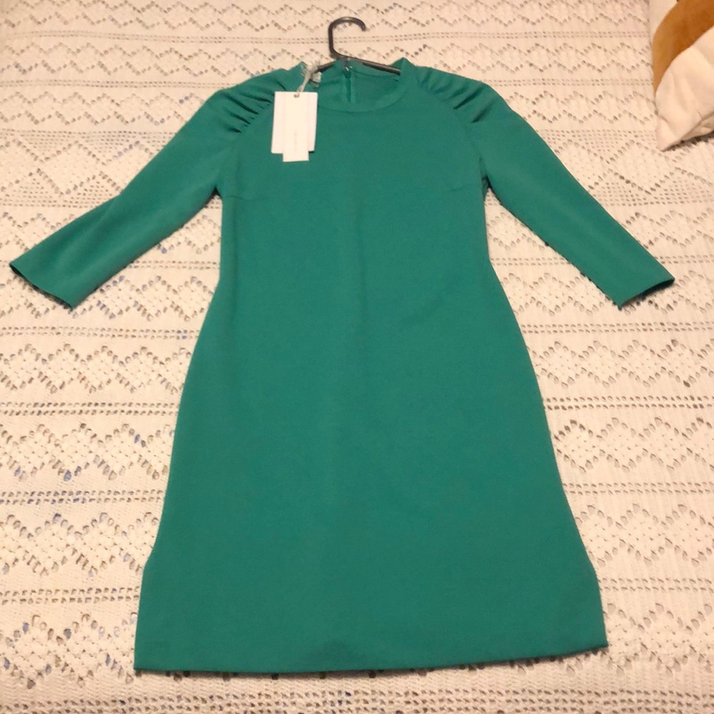 Imperial green shift dress